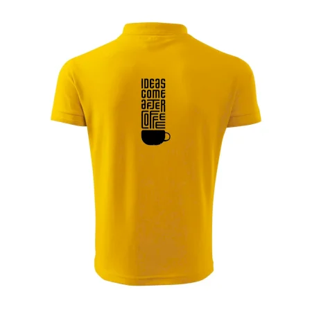 Ideas come after coffee