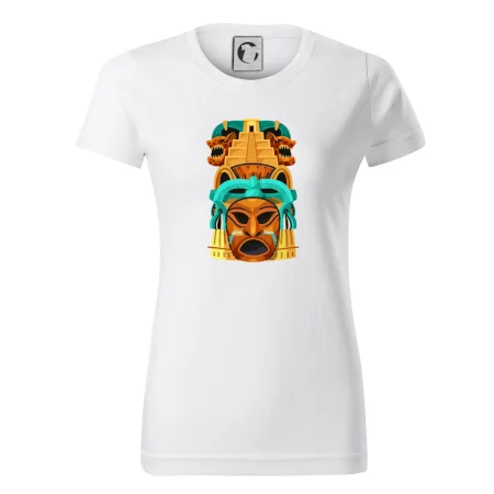 Mayová maska s pyramídou