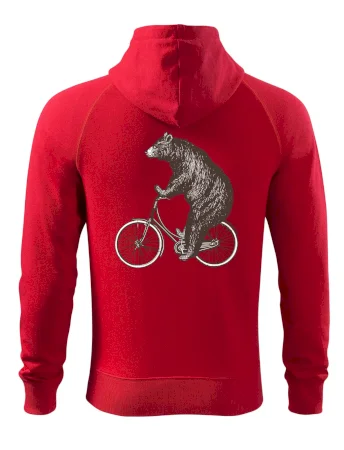 Medveď na bicykli