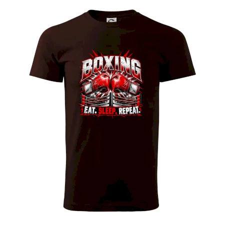 Boxerské rukavice v ringu eat sleep repeat