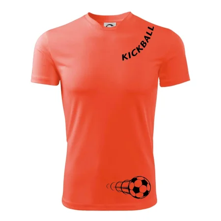 Kickball nápis šikmo