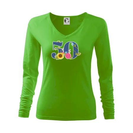 Kvetinové číslo kreslené - 50