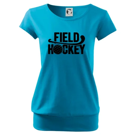 Field hockey loptička a nápis