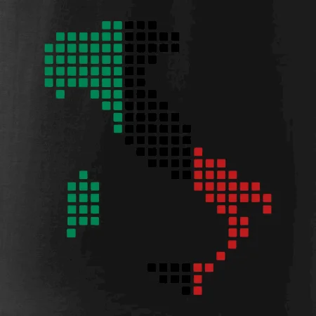 Taliansko obrys vlajka