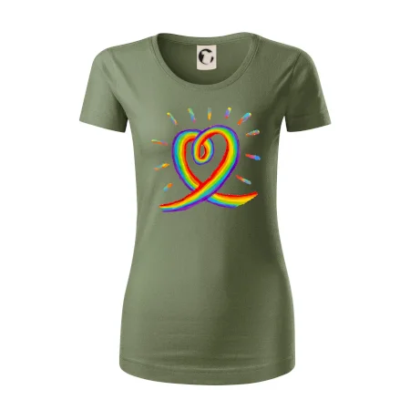 Srdce pride dúha kreslená