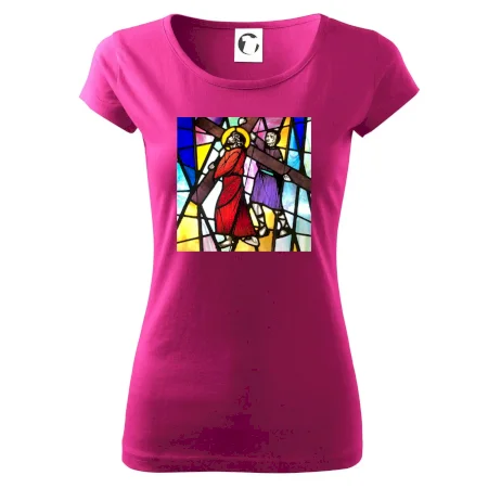 Vitráž - Ježiš a kríž