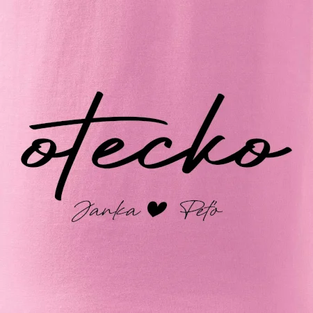 Otecko - tričko s menami deti