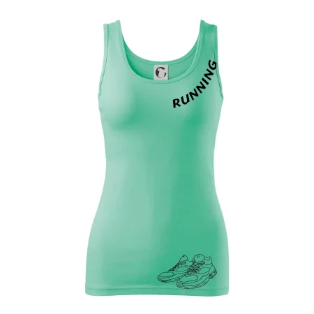 Running nápis šikmo