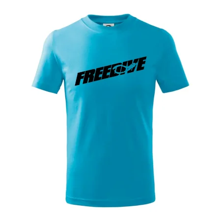 Freedive - nápis s potápačom