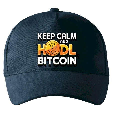 3D nápis Keep Calm and HODL Bitcoin