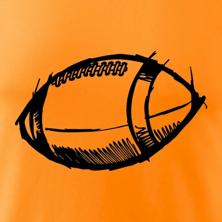 Americký futbal lopta skica