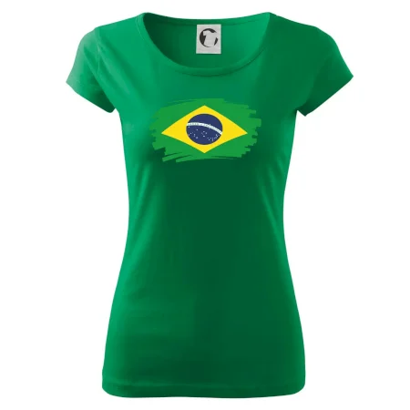 Brazília vlajka štetkou