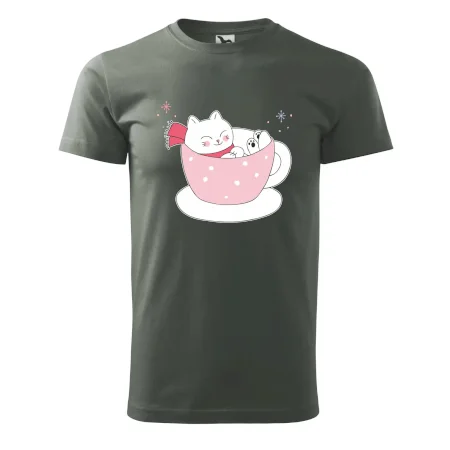 Vianočná mačka v hrnčeku