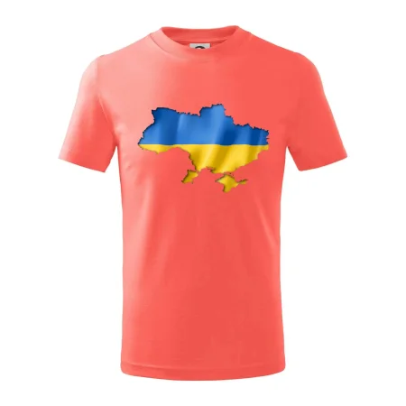 Ukrajina vlajka mapa