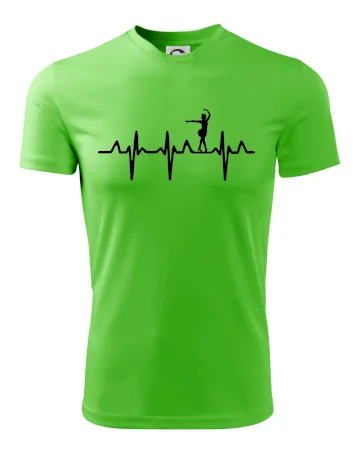 EKG tanečnice salsy