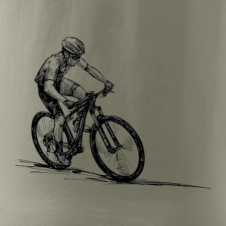 MTB kreslený cyklista