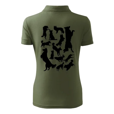 Border kólia siluety