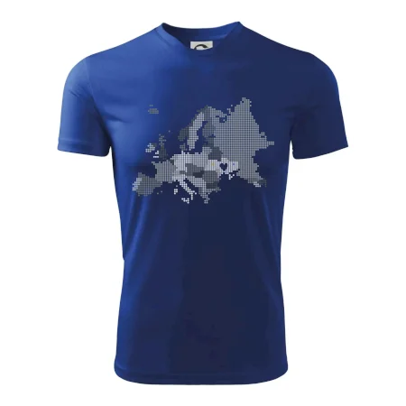 Mapa Európy - srdce v Ukrajine