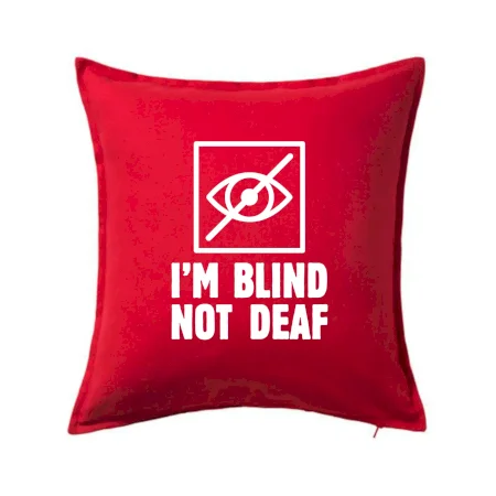 I'm blind not deaf