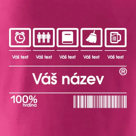 Čárový kód - Vlastní text