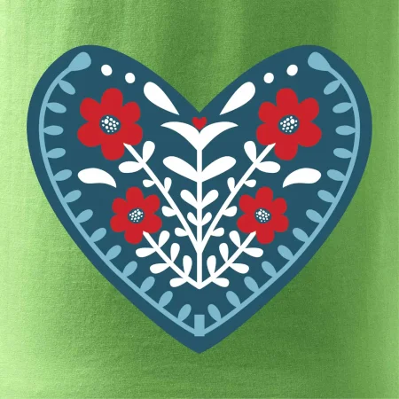 Folklór - srdce modré plné