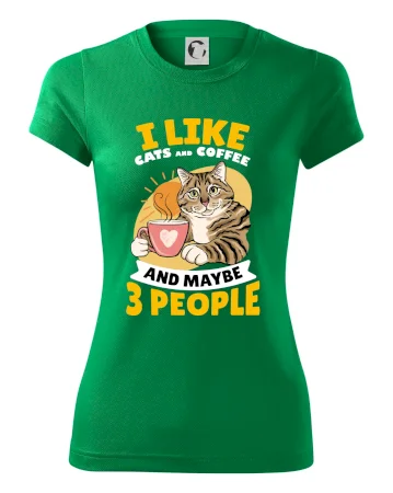 I like cats and coffee and maybe 3 people
