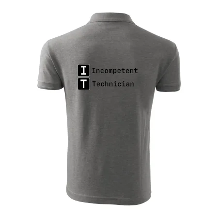 IT Nápis Incompetent Technician