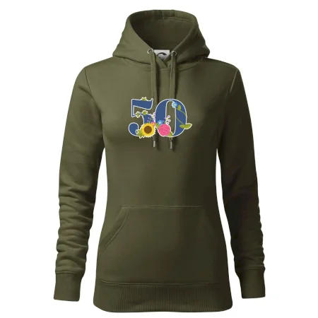 Kvetinové číslo kreslené - 50