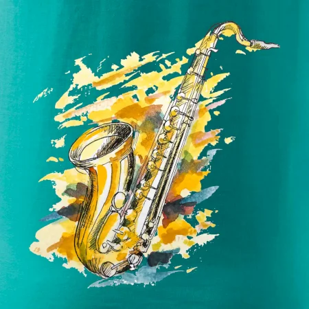 Saxofón maľovaný