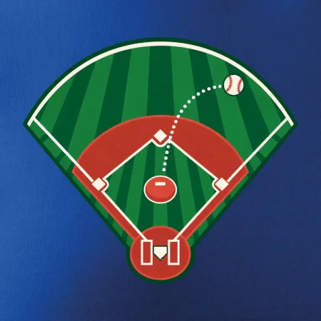 Baseballové hřiště z ptačí perspektivy