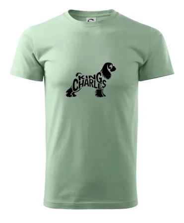 Kavalier king Charles španiel nápis v tele