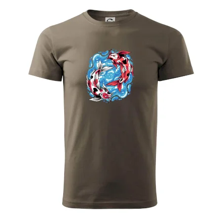 Yin & Yang Koi kapor - červený