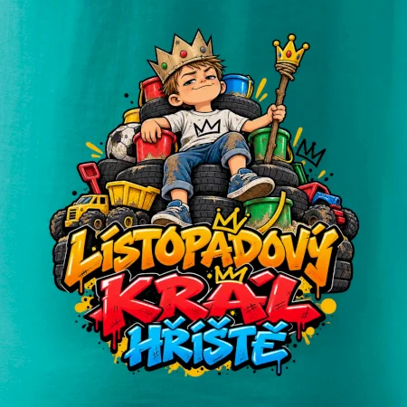 Novembrový kráľ detského ihriska na tróne