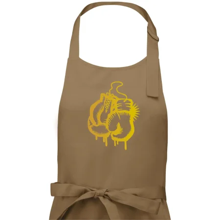 Box rukavice - zlatá potlač