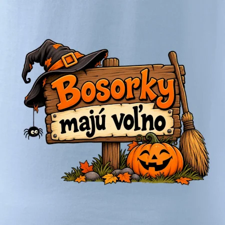 Bosorky majú voľno - tabuľa s tekvicou