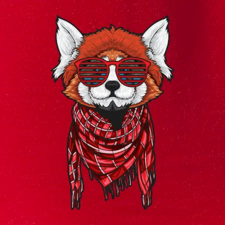 Červená panda hipster