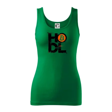 Hodl velký nápis a logo BTC