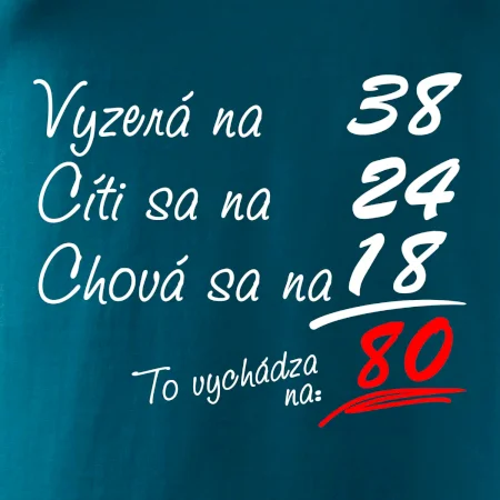 Vyzerá, cíti sa, chová sa - 80 rokov