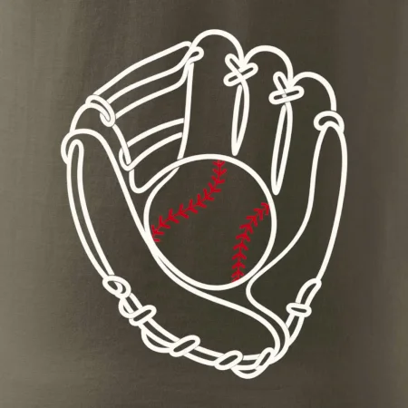 Baseballová rukavice minimalistická linka