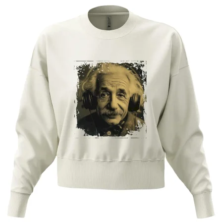 Albert Einstein so slúchadlami