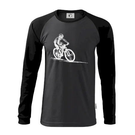 MTB kreslený cyklista