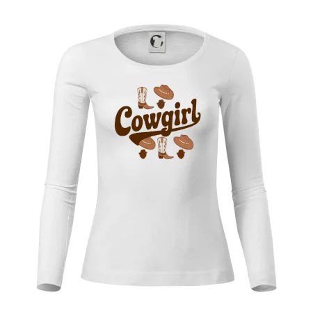 Cowgirl nápis a oblečenie