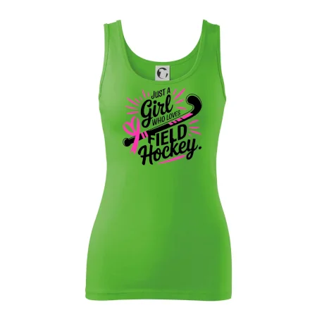 Just a girl who loves field hockey čierno ružové