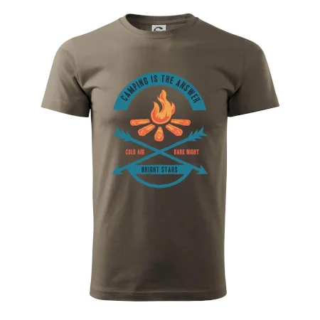 Camping oheň