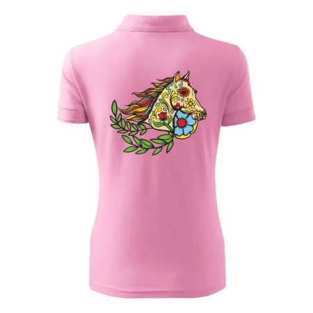 Kôň farebný s listami