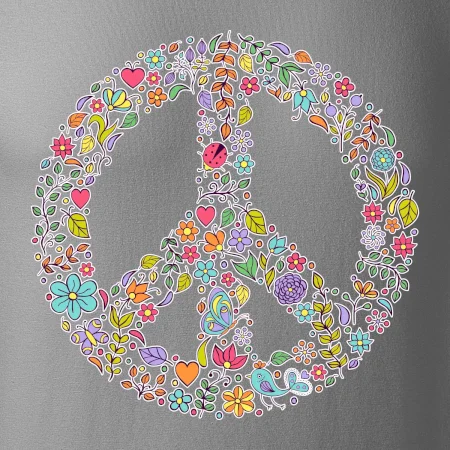 Peace symbol lístočky