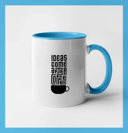 Ideas come after coffee