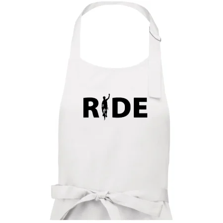 Ride - nápis s cyklistom