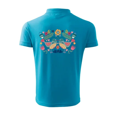 Folklór - dva farebné vtáčiky