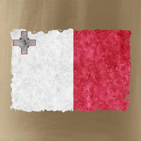 Vlajka Malta ohrýzaná